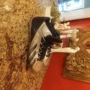 ADDIDAS Football Cleats Size 15 BLUE Gray